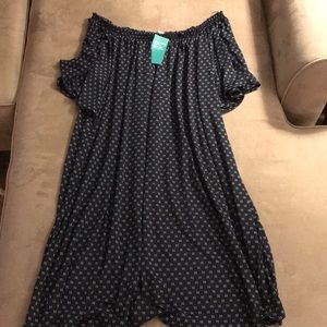 NWT Off the Shoulder Flowy Dress- xtra large